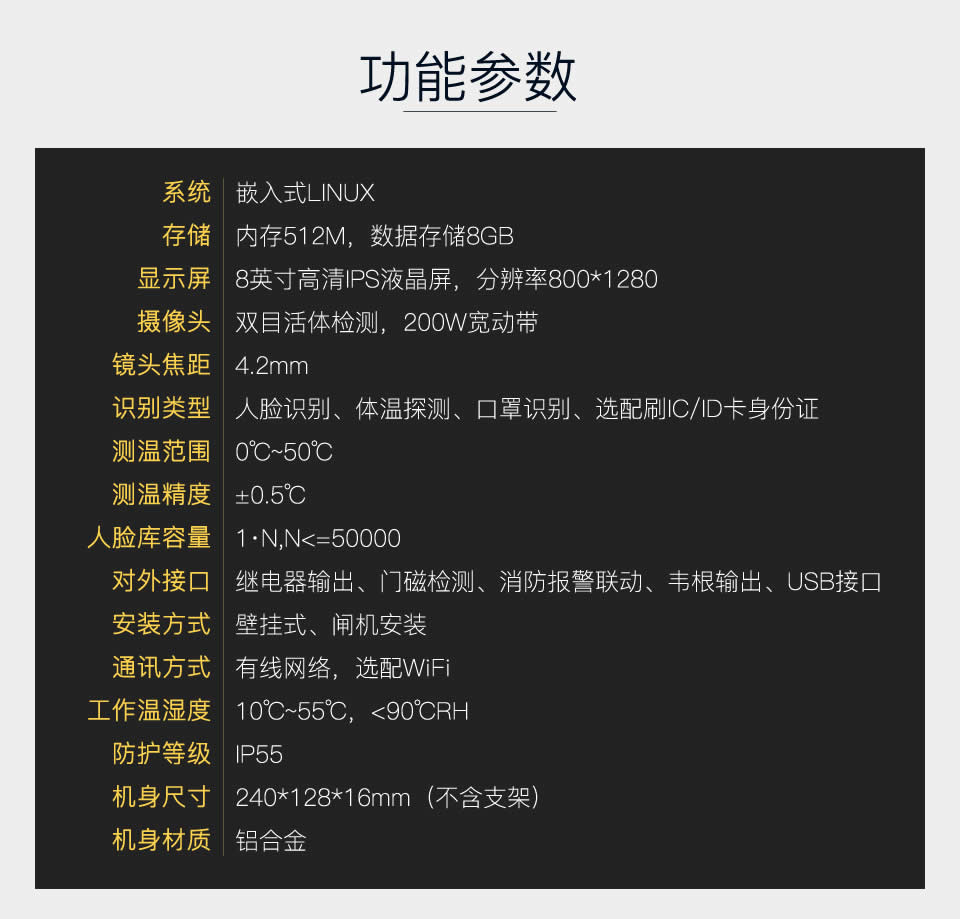 智能人臉識別測溫終端方案開(kāi)發(fā)